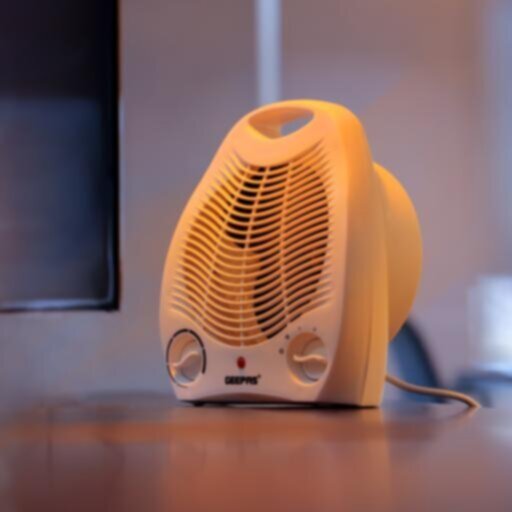 GEEPAS | Fan Heater with 2 Heating Power 1000/2000W White | GFH9518