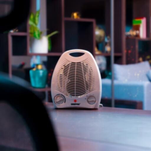 GEEPAS | Fan Heater with 2 Heating Power 1000/2000W White | GFH9518
