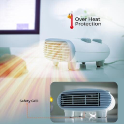 GEEPAS | Fan Heater with 2 Heating Power 1000/2000W | GFH9522