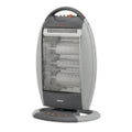 GEEPAS | Halogen Heater with 3 Heating Power 400/800/1200W Black-Grey | GHH9107