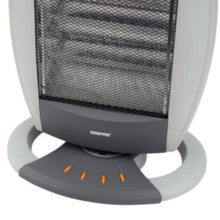 GEEPAS | Halogen Heater with 3 Heating Power 400/800/1200W Black-Grey | GHH9107