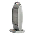 GEEPAS | Halogen Heater with 3 Heating Power 400/800/1200W Black-Grey | GHH9107
