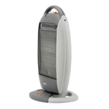GEEPAS | Halogen Heater with 3 Heating Power 400/800/1200W Black-Grey | GHH9107