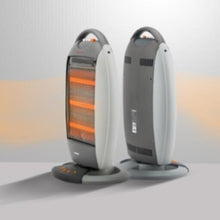 GEEPAS | Halogen Heater with 3 Heating Power 400/800/1200W Black-Grey | GHH9107