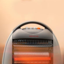 GEEPAS | Halogen Heater with 3 Heating Power 400/800/1200W Black-Grey | GHH9107