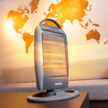 GEEPAS | Halogen Heater with 3 Heat Power 400/800/1200W Grey | GHH9112