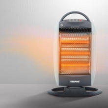 GEEPAS | Halogen Heater with 3 Heat Power 400/800/1200W Grey | GHH9112