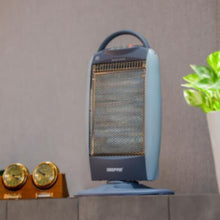 GEEPAS | Halogen Heater with 3 Heat Power 400/800/1200W Grey | GHH9112