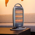 GEEPAS | Halogen Heater with 3 Heat Power 400/800/1200W Grey | GHH9112