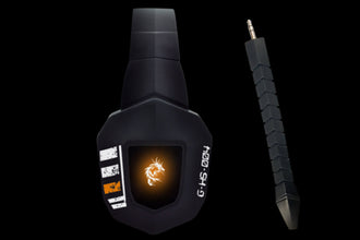 DRAGONWAR | AEGIS Optical Fiber Wireless Gaming Headset with Lighting Effect Black | G-HS-004