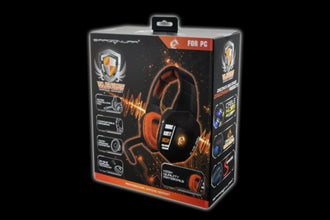 DRAGONWAR | AEGIS Optical Fiber Wireless Gaming Headset with Lighting Effect Black | G-HS-004