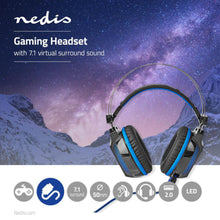 NEDIS | Gaming Headset Over-Ear with 7.1 Virtual Surround Sound USB Type-A | GHST500BK