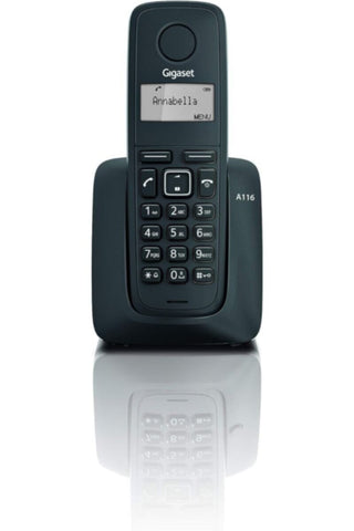 GIGASET | A116 Cordless Phone - Black | TE0134496