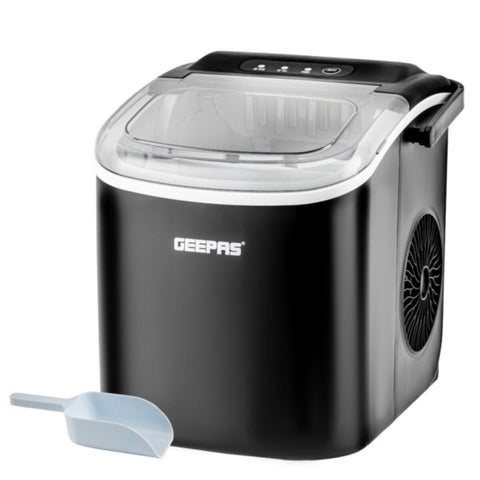 GEEPAS | Portable Automatic Ice Maker 1.2 L Water Container , 0.6 KG Ice Container | GIM63053UK