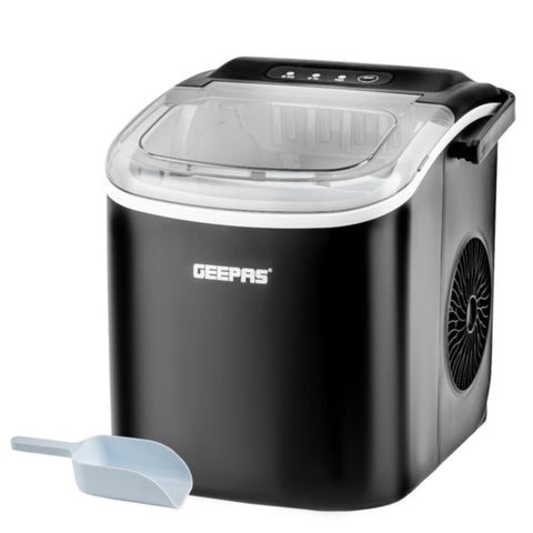 GEEPAS | Portable Automatic Ice Maker 1.2 L Water Container , 0.6 KG Ice Container | GIM63053UK