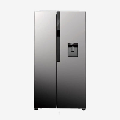 GENERALCO | Refrigerator With Dispenser (Side By Side) 520L Silver | GKD-520WES