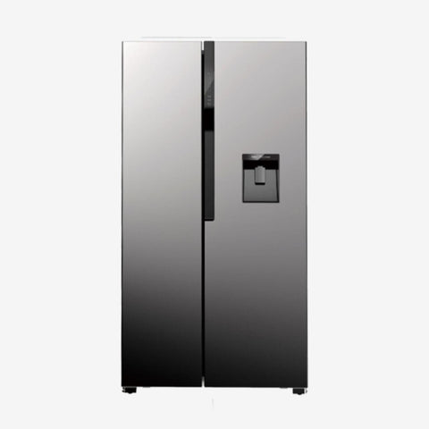 GENERALCO | Refrigerator With Dispenser (Side By Side) 520L Silver | GKD-520WES
