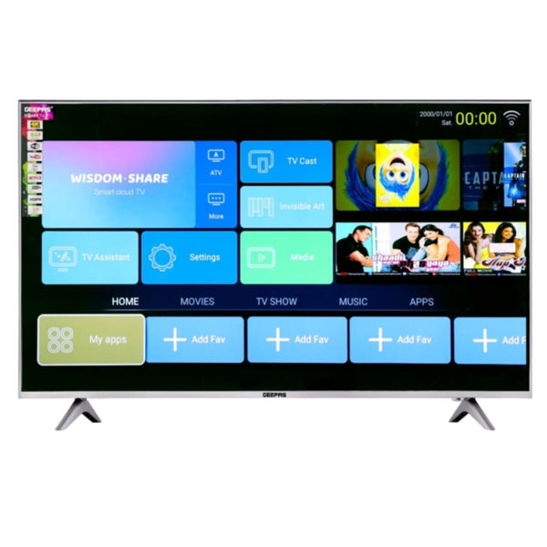GEEPAS | 65" Edgeless UHD 4K Smart LED TV / Wifi / Android 7.0 | GLED6538SEUHD