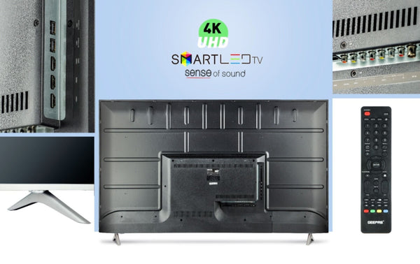 GEEPAS | 65" Edgeless UHD 4K Smart LED TV / Wifi / Android 7.0 | GLED6538SEUHD