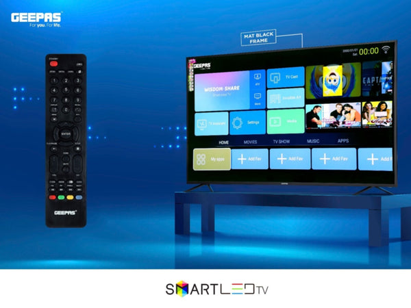 GEEPAS | 75" UHD 4K Smart LED TV / Wifi / Android 9.0 With E-Share | GLED7520SEUHD
