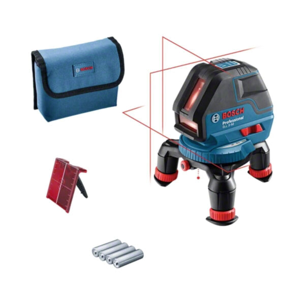 BOSCH | Professional Three-Line Laser with Layout Beam and L-Box | GLL 3-50