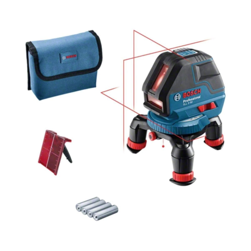BOSCH | Professional Three-Line Laser with Layout Beam and L-Box | GLL 3-50