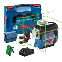 BOSCH | Professional Line Laser with Self Levelling 30m Range 120m Range with receiver, IP 54 (Blue) + BM1 | GLL 3-80 CG