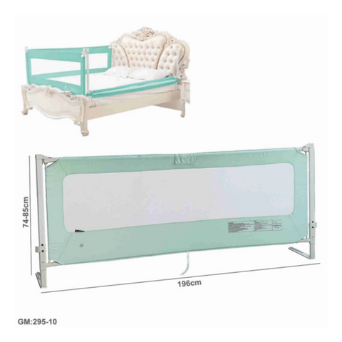 Safety Bed Guard Rail 196cm/74-85cm 295-10 Green