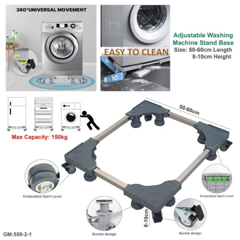 Adjustable Washing Machine Stand Base | GM 559-2-1
