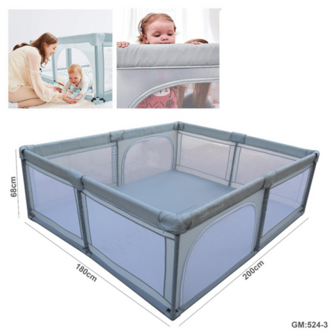 Baby Playpen Square Fence 68X180X200CM | GM:524 3