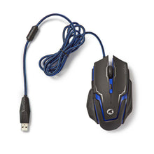NEDIS | Gaming Mouse & Mouse Pad Set Wired | GMMP200BK