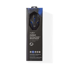 NEDIS | Gaming Mouse & Mouse Pad Set Wired | GMMP200BK
