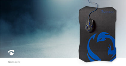 NEDIS | Gaming Mouse & Mouse Pad Set Wired | GMMP200BK
