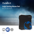 NEDIS | Gaming Mouse Pad Microfiber / Rubber Black | GMPD100BK