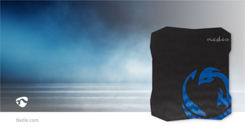 NEDIS | Gaming Mouse Pad Microfiber / Rubber Black | GMPD100BK