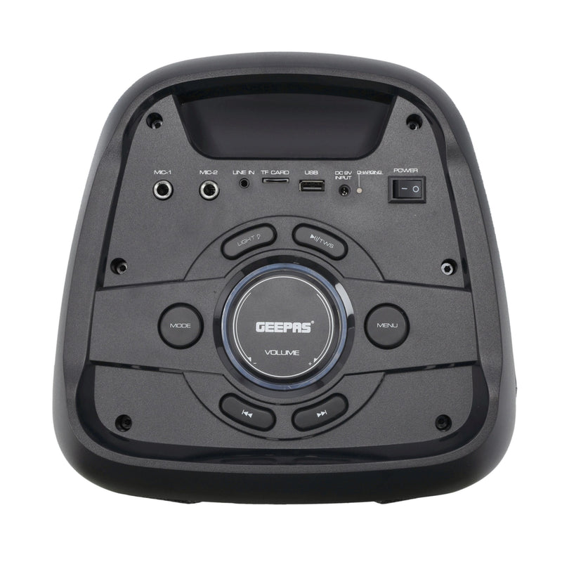 GEEPAS | Rechargeable Professional Speaker, 40000W PMPO |