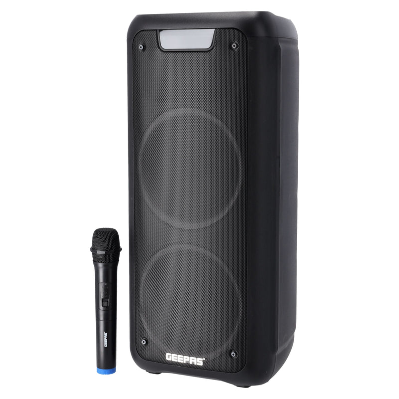 GEEPAS | Rechargeable Professional Speaker, 40000W PMPO |