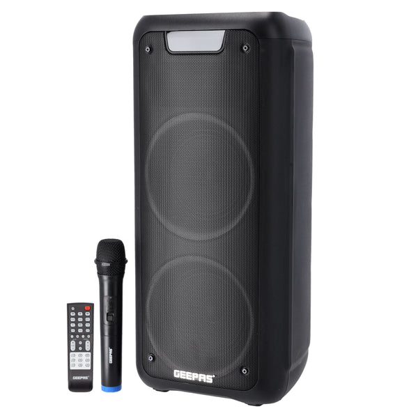 GEEPAS | Rechargeable Professional Speaker, 40000W PMPO |