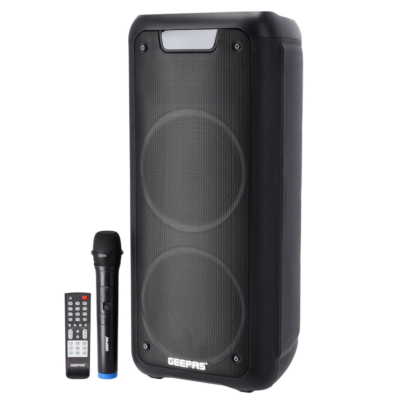 GEEPAS | Rechargeable Professional Speaker, 40000W PMPO |