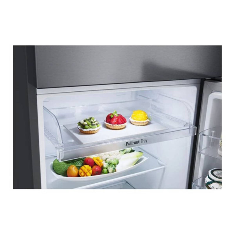 LG | GN-B422PQGB 400 Ltrs New Smart Inverter Top Freezer, Door Cooling+, Multi Air Flow, Smart Diagnosis, Dark Graphite Steel - Made in Indonesia