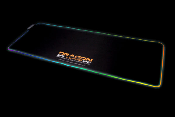 DRAGONWAR | RGB Illumination Mouse Mat 795x302x4mm Black | GP-010