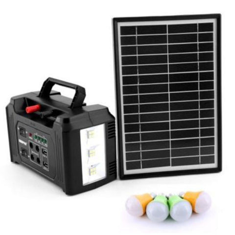 GEEPAS | Power Caster 4 LED Bulb Solar Panel 12V/7000mAh | GPS5593