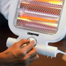 GEEPAS | Quartz Heater Adjustable Thermostat 400W/800W Heating Power | GQH28521