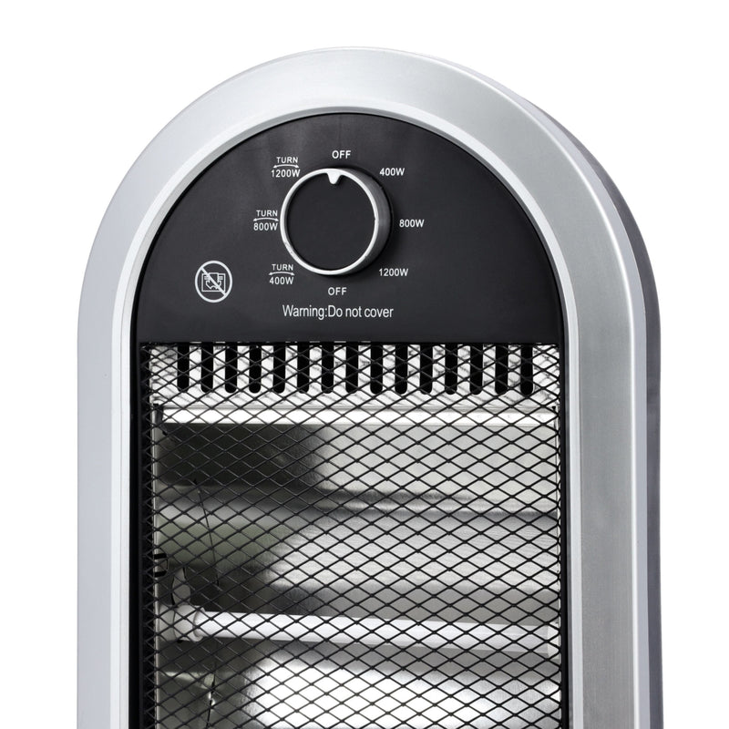 GEEPAS | Quartz Heater Adjustable Thermostat 1200W Heating Power | GQH28523