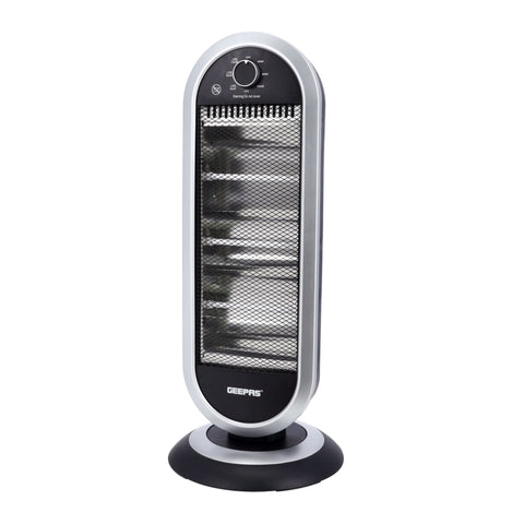 GEEPAS | Quartz Heater Adjustable Thermostat 1200W Heating Power | GQH28523