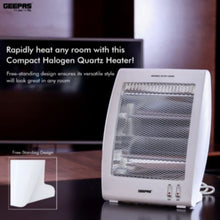 GEEPAS | Quartz Heater with 2 Heat Settings 400W/800W | GQH9106