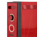GEEPAS | Electric Quartz Halogen Heater with 2 Heat Power 1100/2200W Red | GQH9108