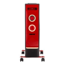 GEEPAS | Electric Quartz Halogen Heater with 2 Heat Power 1100/2200W Red | GQH9108