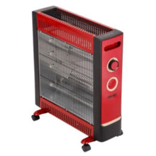 GEEPAS | Electric Quartz Halogen Heater with 2 Heat Power 1100/2200W Red | GQH9108