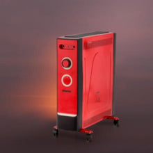 GEEPAS | Electric Quartz Halogen Heater with 2 Heat Power 1100/2200W Red | GQH9108